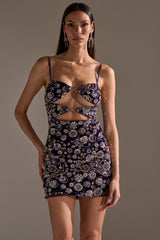 RUNAWAY BEADED MINI DRESS