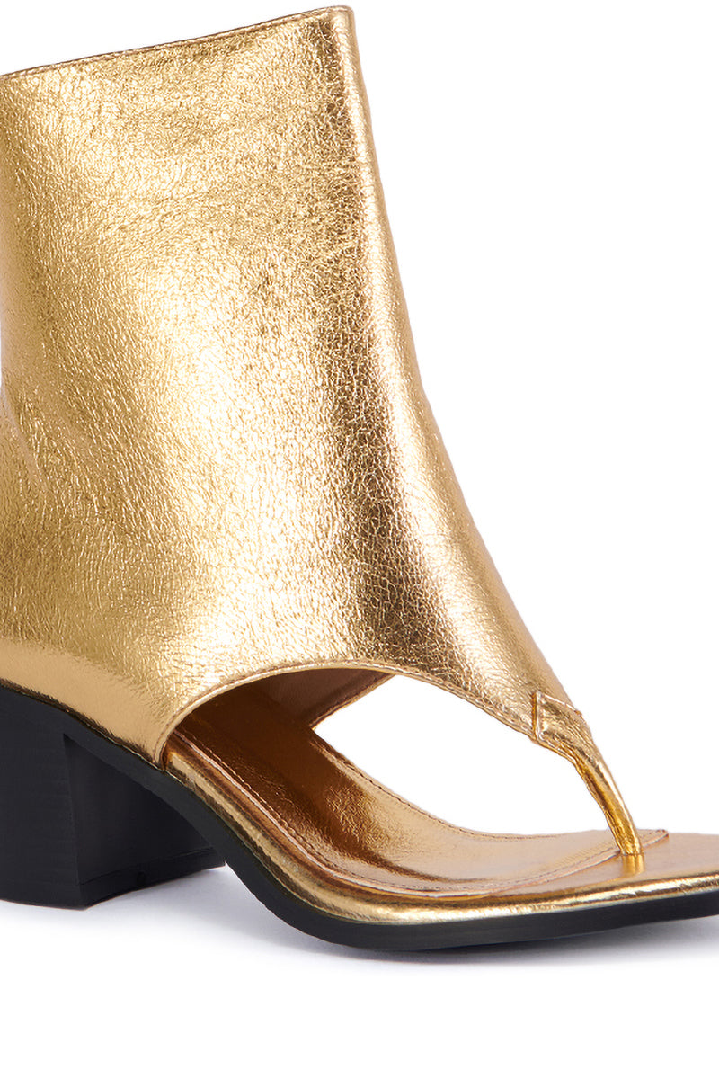AZALEA WANG GOLD CHUNKY SANDAL